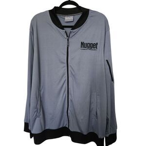 Sun Pacific Unisex Gray Nugget Casino Resort Embroiderd Lightweight Jacket Large